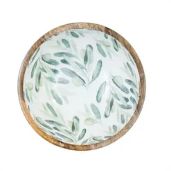 By Room Schaal Rond ø 25 Cm Mangohout Olive
