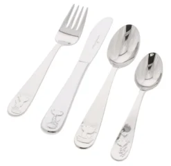 Van Kempen & Begeer Pim & Pom Kinderbestek Rvs 4-delig