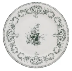 Gien Oiseau Dinerbord ø 27,5 Cm Keramiek Crème