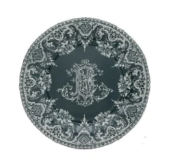 Gien Monogramme Dessertbord ø 22 Cm Keramiek Crème