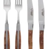 Laguiole En Aubrac Shepherds Cross Steakmessen Met Vorken Thuya Hout 4-delig