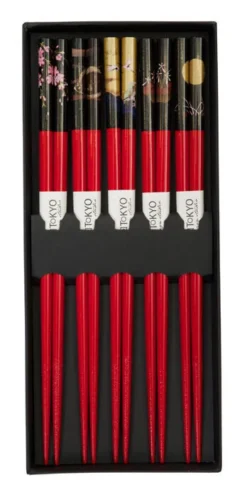 Oldenhof Eetstokjes 22,5 Cm Hout Red 5 Stuks