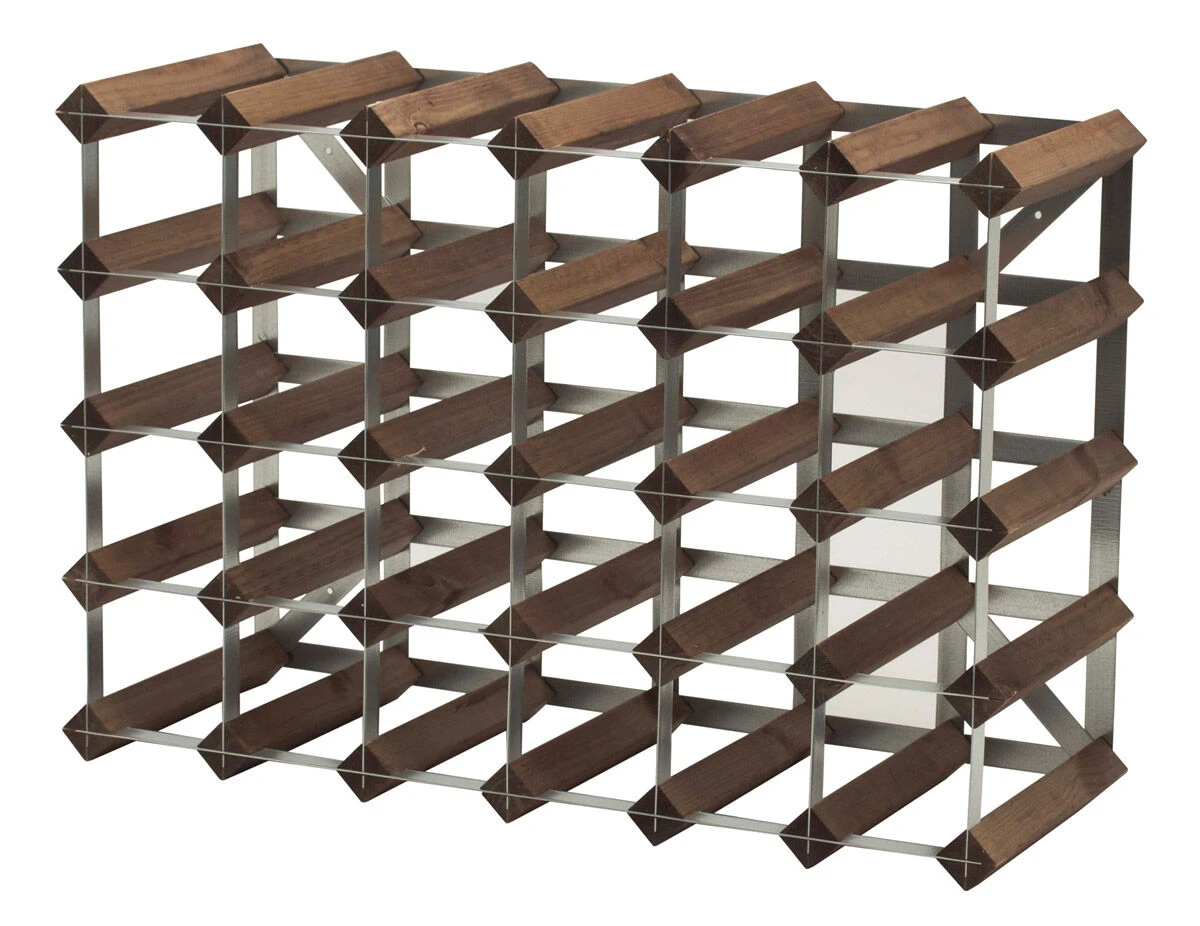 Traditional Wine Rack Co. wijnrek 61 x 42 cm eik donker Traditional Wine Rack Co. Wijnrek 61 X 42 Cm Eik Donker -Beste Glaswerk Winkel 4732 59554 1