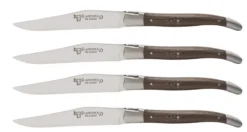 Laguiole En Aubrac Shepherd's Cross Steakmes 11,5 Cm Wengéhout 4 Stuks