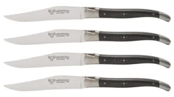 Laguiole En Aubrac Shepherd's Cross Steakmes 11,5 Cm Ebbenhout 4 Stuks