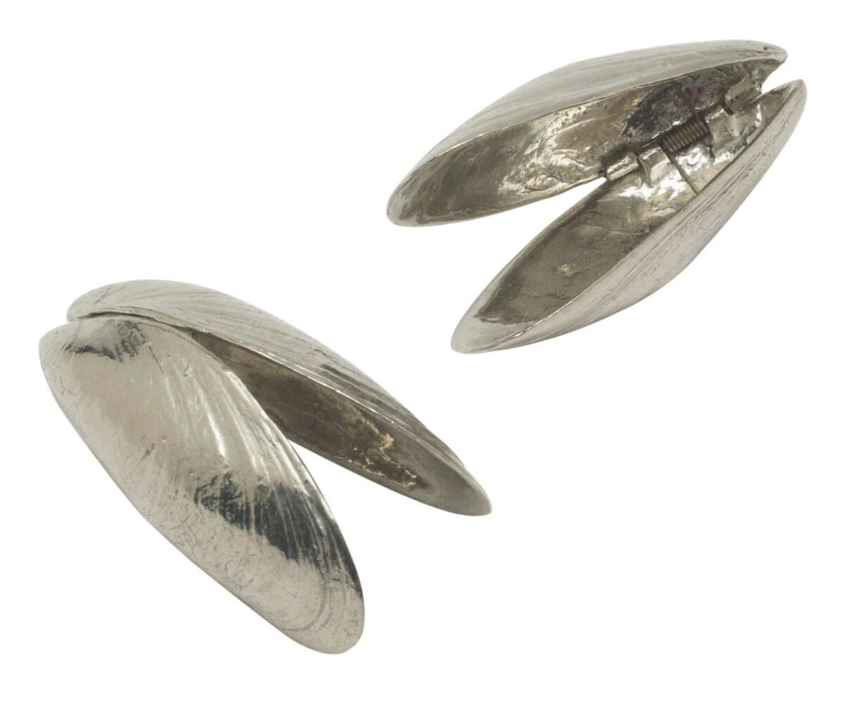 Oldenhof Zeeuws mosselbestek zilvertin 2 stuks Oldenhof Zeeuws Mosselbestek Zilvertin 2 Stuks -Beste Glaswerk Winkel 5568 61270 1