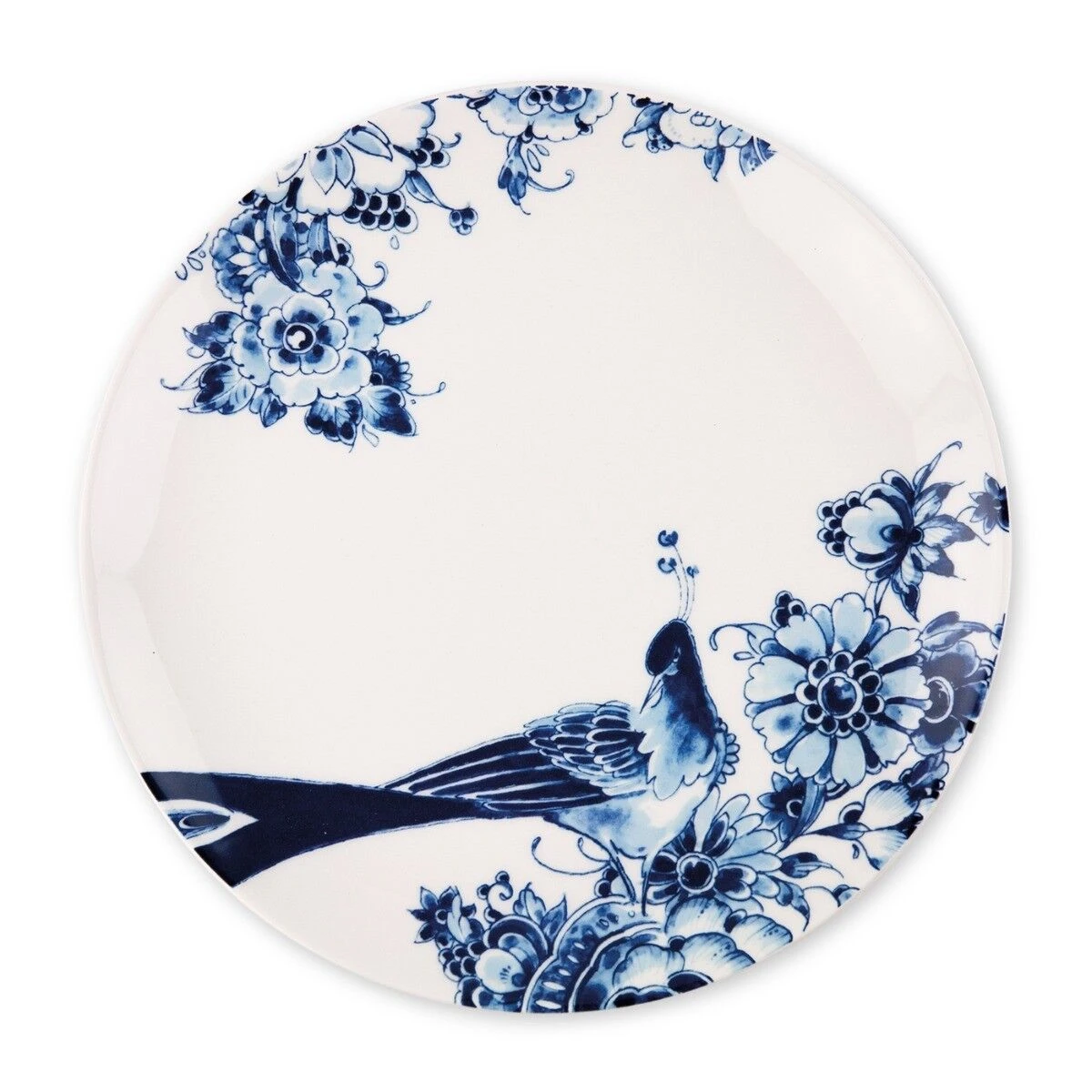 Royal Delft Peacock Symphony dinerbord coupe ø 26 cm aardewerk Royal Delft Peacock Symphony Dinerbord Coupe ø 26 Cm Aardewerk -Beste Glaswerk Winkel 60101300 1