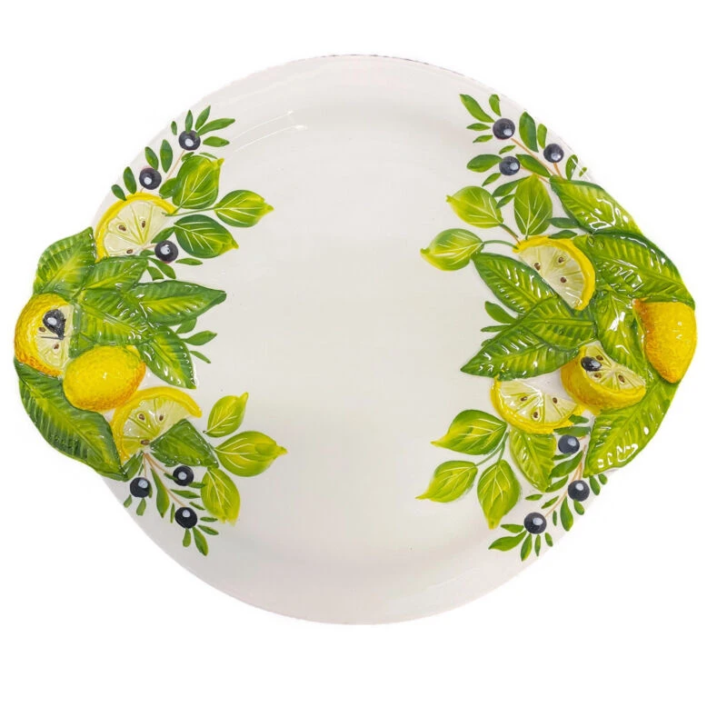 Oldenhof bord met citroenen Ø 30 cm aardewerk wit Oldenhof Bord Met Citroenen Ø 30 Cm Aardewerk Wit -Beste Glaswerk Winkel 672ae96c394ea72eff6aa95a5c67e9d87b1ef171