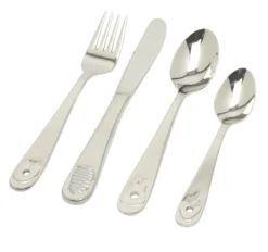 Van Kempen & Begeer Junior Bestek Rupsje Nooitgenoeg Rvs 4-delig