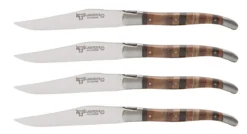 Laguiole En Aubrac Steakmes 11,5 Cm Woodstock 4 Stuks