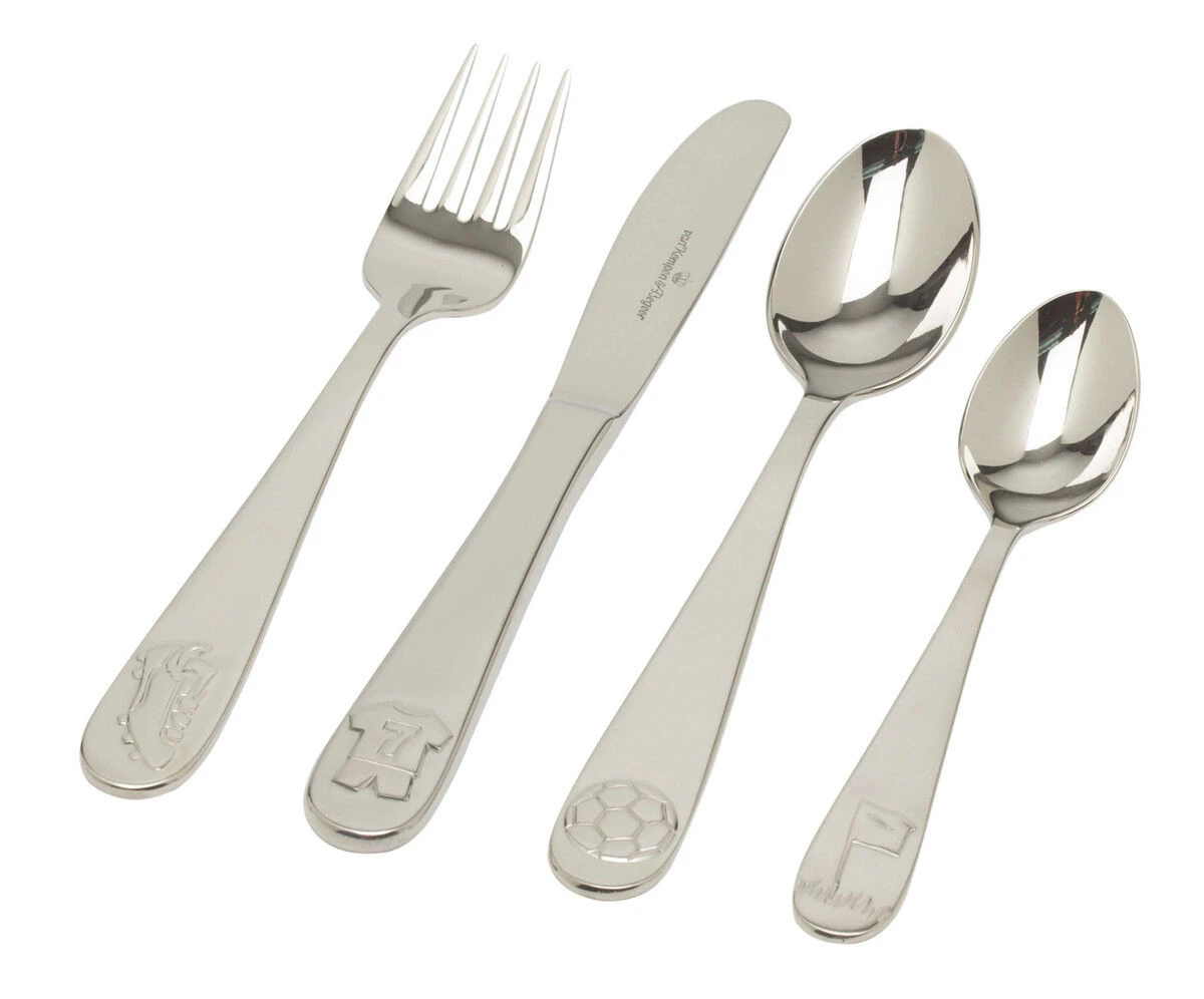 Van Kempen & Begeer FC Junior kinderbestek rvs 4-delig Van Kempen & Begeer FC Junior Kinderbestek Rvs 4-delig -Beste Glaswerk Winkel 8152 58298 1