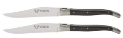 Laguiole En Aubrac Shepherd's Cross Steakmes 11,5 Cm Ebbenhout 2 Stuks