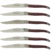 Laguiole En Aubrac Steakmes 11,5 Cm Amarant Rood 6 Stuks
