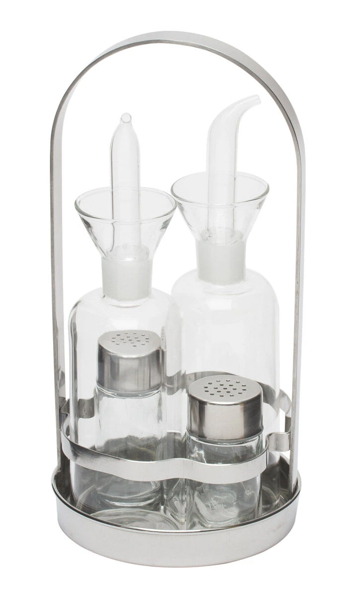 Oldenhof Linea Easy olie- en azijnstel rvs 5-delig Oldenhof Linea Easy Olie- En Azijnstel Rvs 5-delig -Beste Glaswerk Winkel 9600 64906 1