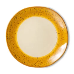 HK Living 70's ACE7074 Autumn Side Plate ø 22 Cm Aardewerk 2 Stuks -Beste Glaswerk Winkel ace7074 lr a 01 1