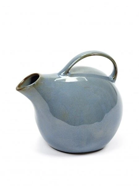 Serax karaf L 19 x 15 cm h 15 cm aardewerk smokey blue Serax Karaf L 19 X 15 Cm H 15 Cm Aardewerk Smokey Blue -Beste Glaswerk Winkel b5118147