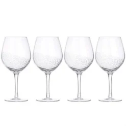 Broste Copenhagen Bubble Rode Wijnglas 650 Ml Glas 4-delig