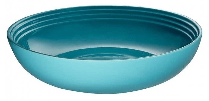 Le Creuset serveerschaal ø 32 cm aardewerk Caribbean Blue Le Creuset Serveerschaal ø 32 Cm Aardewerk Caribbean Blue -Beste Glaswerk Winkel cara bisch blauw kom