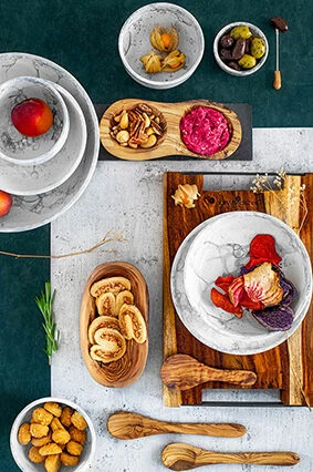 Bowls and Dishes Pure Olive Wood steakplank met opvanggootje 35 t/m 40 cm olijfhout Bowls And Dishes Pure Olive Wood Steakplank Met Opvanggootje 35 T/m 40 Cm Olijfhout -Beste Glaswerk Winkel cover topview 2 17