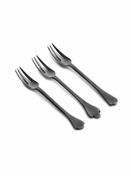 Serax Merci Mix 4-5-6 dessertvork antraciet stone wash 3 stuks Serax Merci Mix 4-5-6 Dessertvork Antraciet Stone Wash 3 Stuks -Beste Glaswerk Winkel dessert fork merci mix 4 5 6 anthracite stone 1