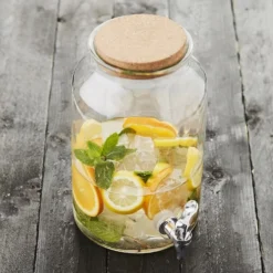 Point-Virgule Drankendispenser 5,6 Liter Met Kurkdop Transparant -Beste Glaswerk Winkel ff44987c0bfbde28a692b043782fdb5fd898d607