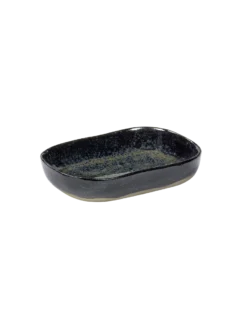 Serax Merci Diep Bord Rechthoekig No 7 M Zandsteen 14,5 X 10,5 X 3 Cm Donkerblauw