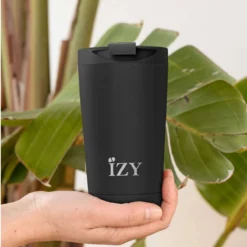 IZY Mugs Drinkbeker 350 Ml Black Rvs 3 IZY Mugs Drinkbeker 350 Ml Black Rvs -Beste Glaswerk Winkel izy mugs x silver lifestyle min