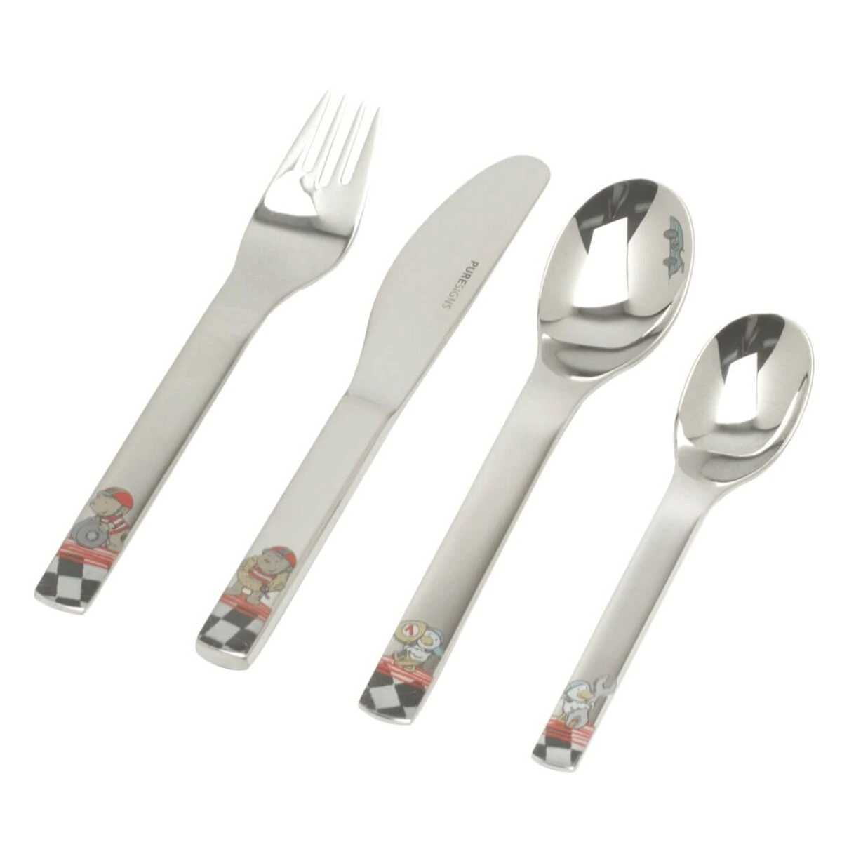 Puresigns One Quick kinderbestek rvs 4-delig Puresigns One Quick Kinderbestek Rvs 4-delig -Beste Glaswerk Winkel puresigns one quick kinderbestek rvs 4 delig