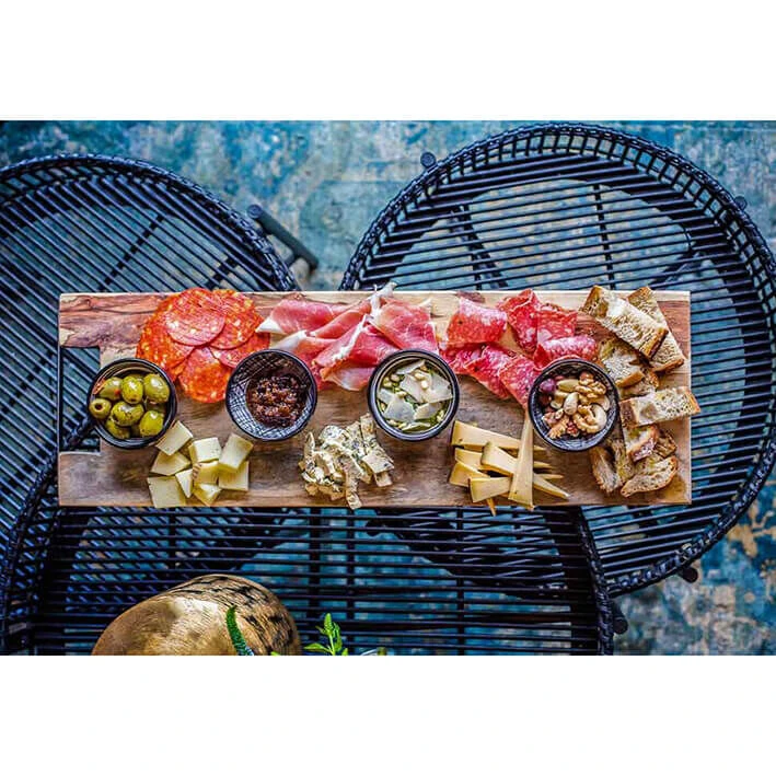 Bowls and Dishes Rose Wood rechte serveerplank met metalen handvat 59 cm Bowls And Dishes Rose Wood Rechte Serveerplank Met Metalen Handvat 59 Cm -Beste Glaswerk Winkel rs1049 4 1