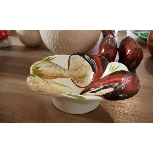 Oldenhof kleine diepe schaal paddenstoelen bruin Oldenhof Kleine Diepe Schaal Paddenstoelen Bruin -Beste Glaswerk Winkel schaalkl2 1