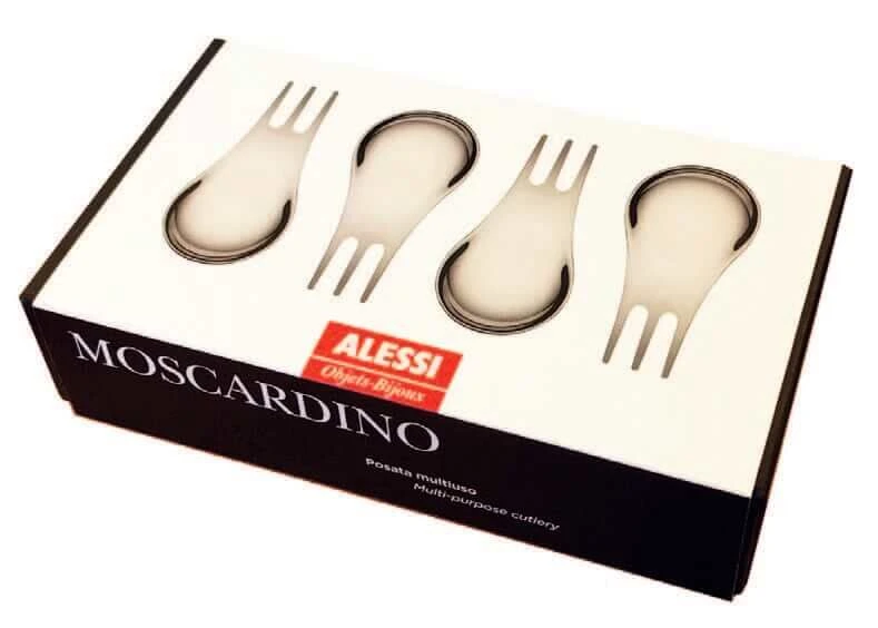 Alessi GIMR01S4 Moscardino multifunctioneel bestek rvs 4 stuks Alessi GIMR01S4 Moscardino Multifunctioneel Bestek Rvs 4 Stuks -Beste Glaswerk Winkel