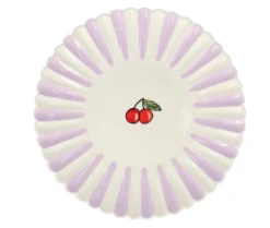 Oldenhof Kers Coquille Ontbijtbord ø 20 Cm Aardewerk Roze