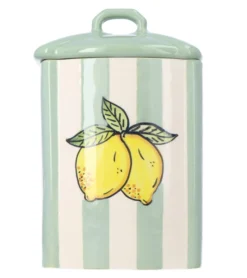 Oldenhof Citroen Voorraadpot 18 X 10 X 11 Cm Aardewerk Groen
