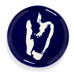 Serax Feast By Ottolenghi Serveerschaal ø 44,5 Cm H 2 Cm Aardewerk Blue + Pepper White