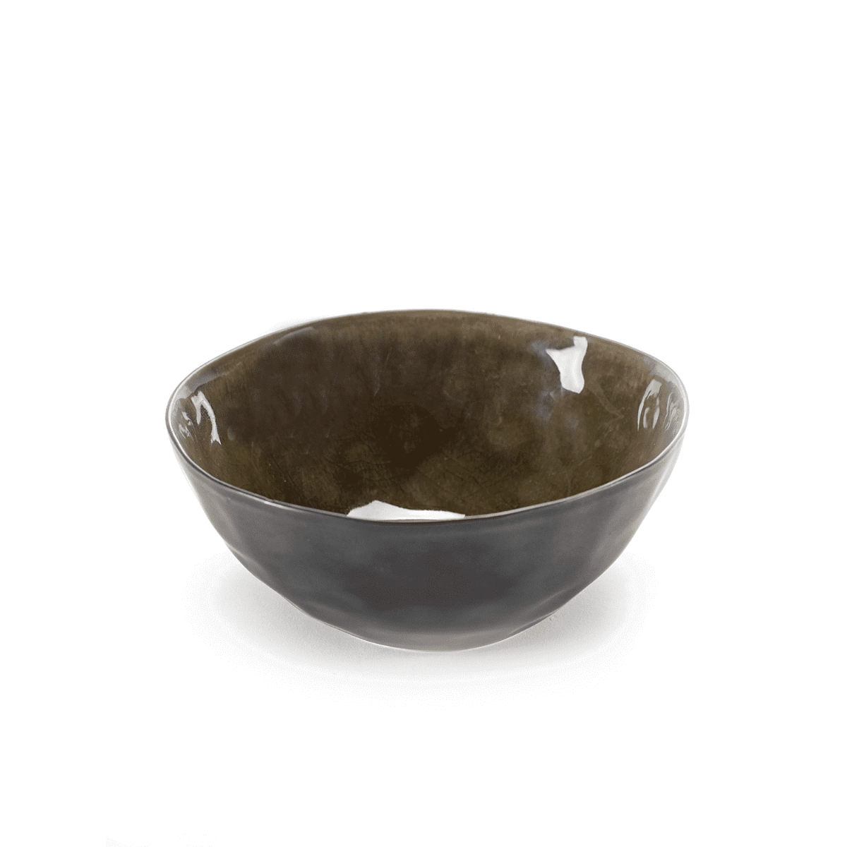 Serax Pure schaal ø 16 cm keramiek donkergroen Serax Pure Schaal ø 16 Cm Keramiek Donkergroen -Beste Glaswerk Winkel