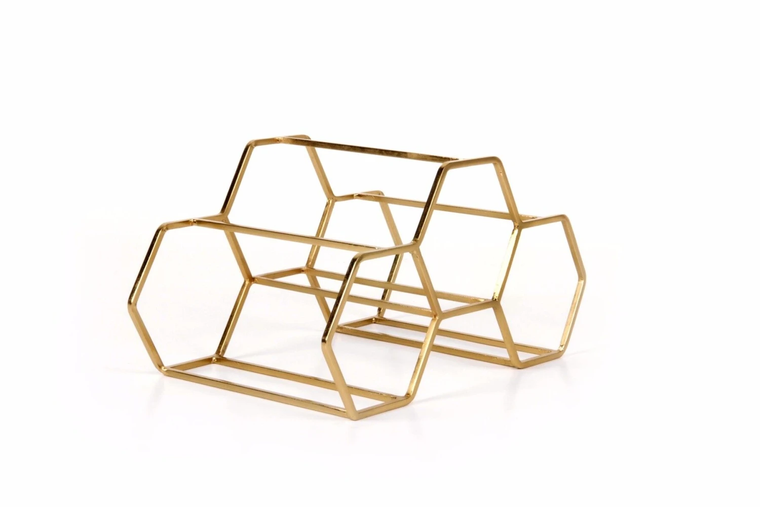 XLBoom Pico wijnrek voor 3 flessen ijzer messing XLBoom Pico Wijnrek Voor 3 Flessen Ijzer Messing -Beste Glaswerk Winkel xlba12103 39